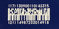 GS1データバー印字例